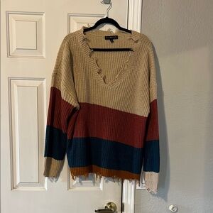 Colorblock Knit Sweater